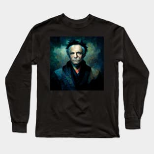 Arthur Schopenhauer | Dark Portrait Long Sleeve T-Shirt